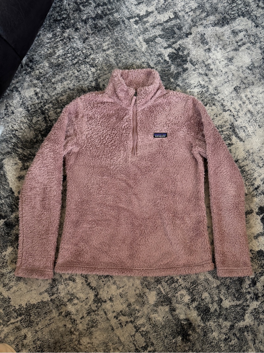Patagonia Pink Quarter Zip Fleece Pull Over Jacket